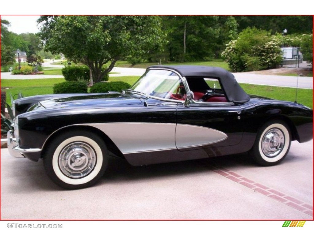 1957 Corvette  - Onyx Black / Red photo #1