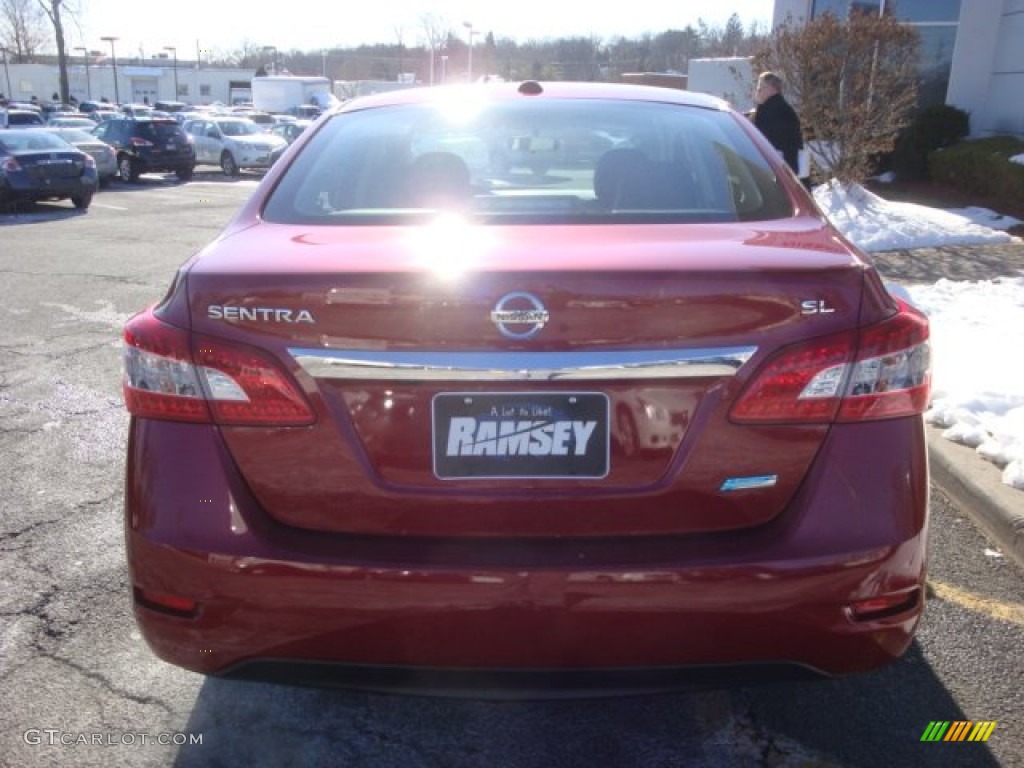 2013 Sentra SL - Red Brick / Charcoal photo #6