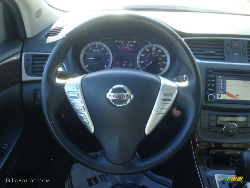 2013 Sentra SL - Red Brick / Charcoal photo #20