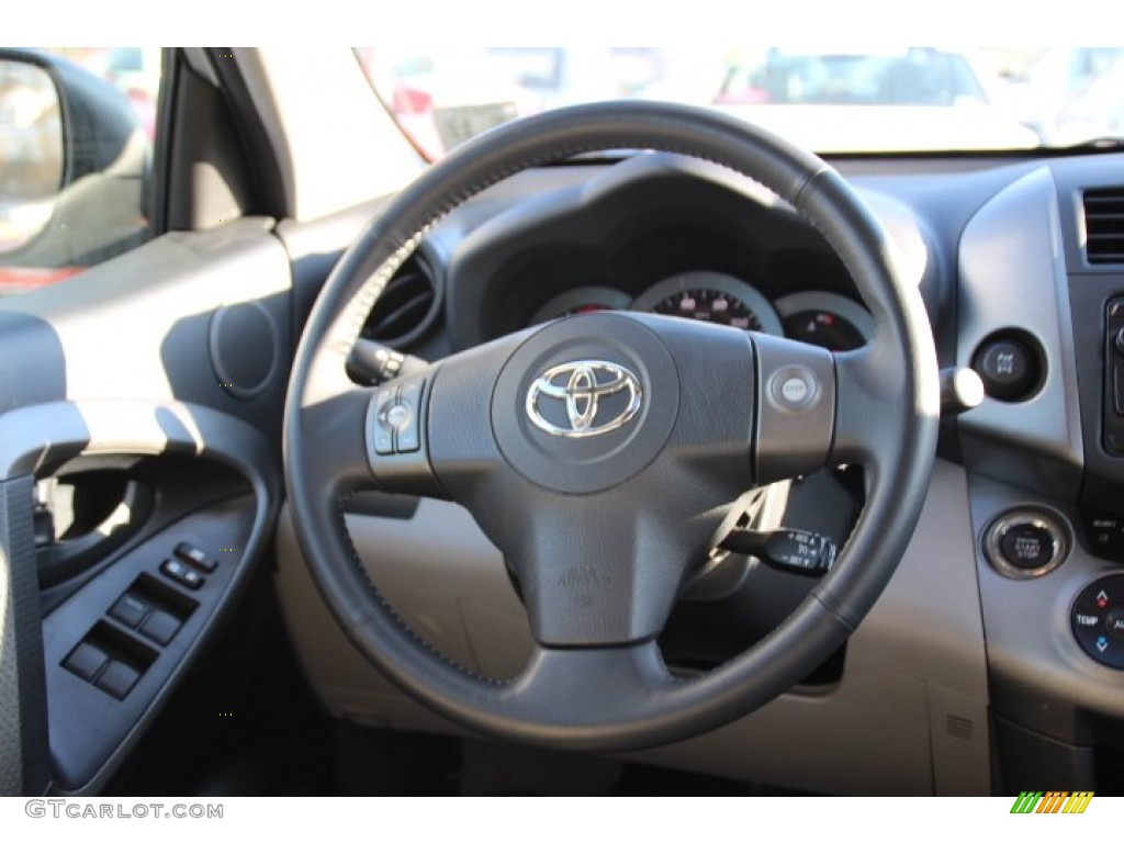 2012 Toyota RAV4 Limited 4WD Ash Steering Wheel Photo #90497004