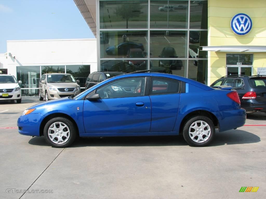 2003 ION 2 Quad Coupe - Bright Blue / Gray photo #2