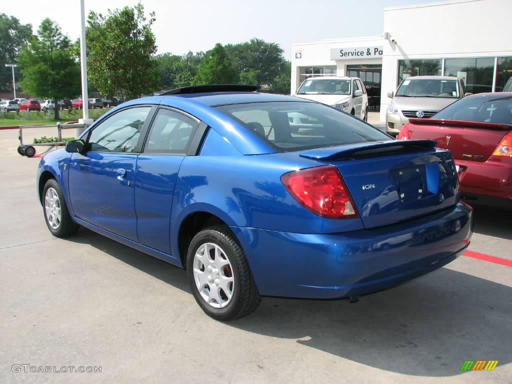 2003 ION 2 Quad Coupe - Bright Blue / Gray photo #3