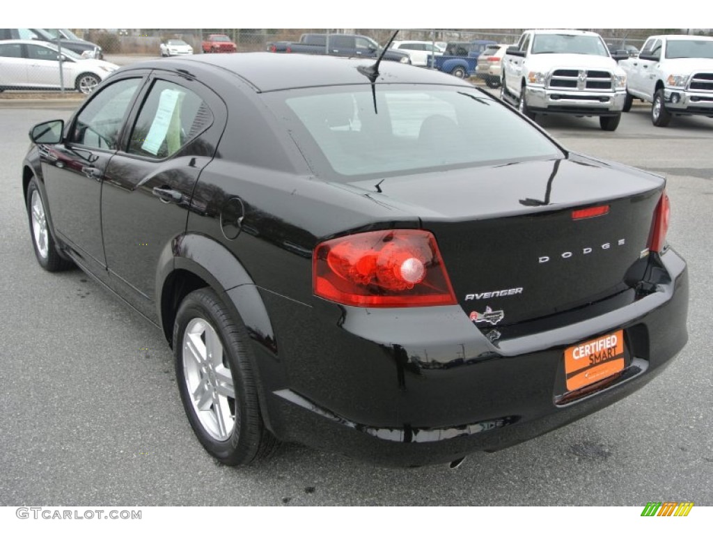 2013 Avenger SXT V6 - Black / Black/Light Frost Beige photo #5