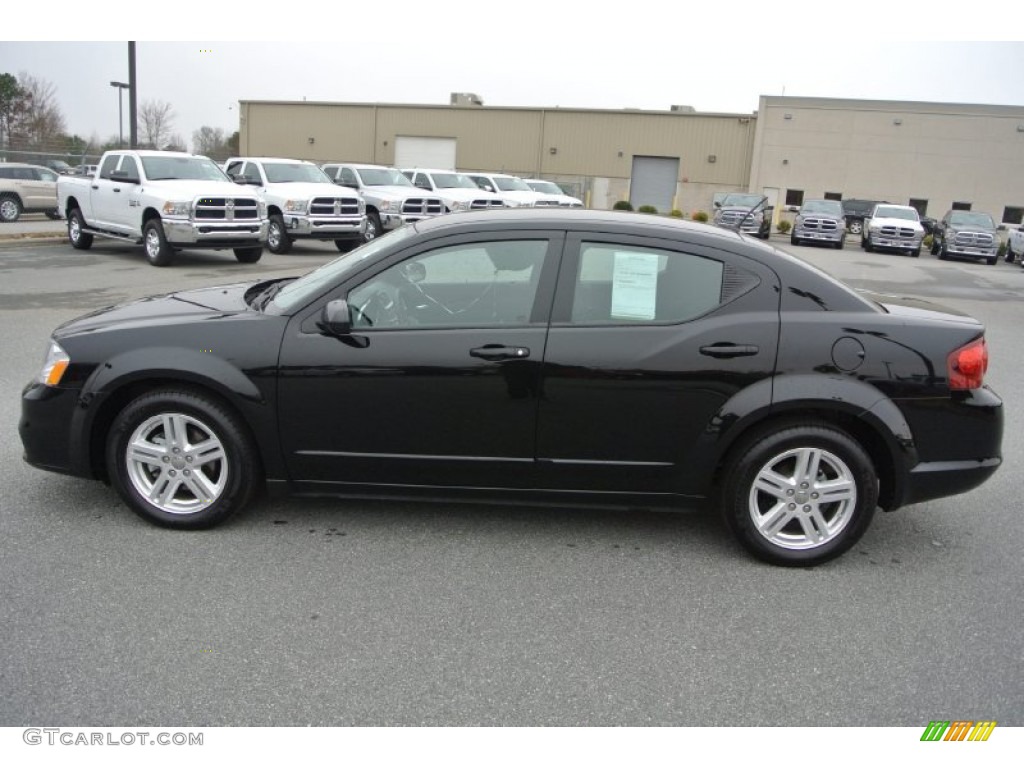 2013 Avenger SXT V6 - Black / Black/Light Frost Beige photo #6