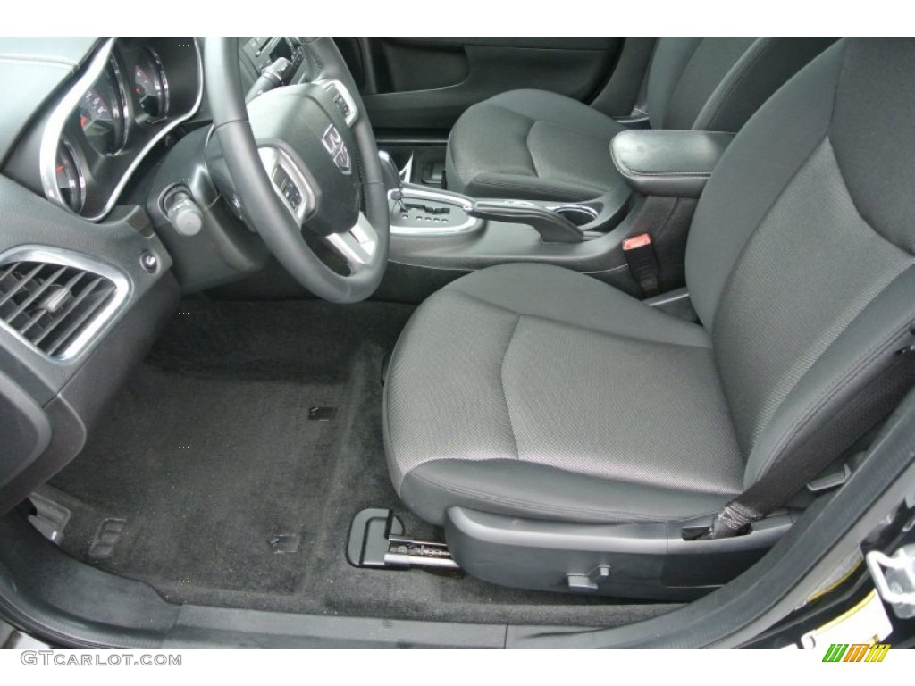2013 Avenger SXT V6 - Black / Black/Light Frost Beige photo #8