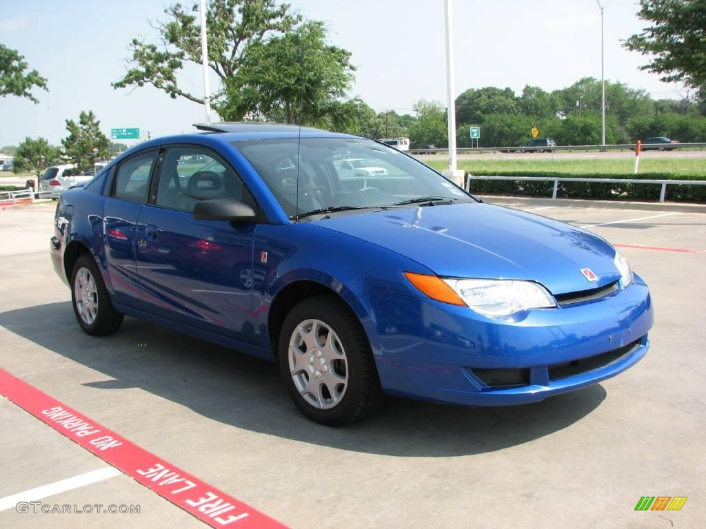 2003 ION 2 Quad Coupe - Bright Blue / Gray photo #7
