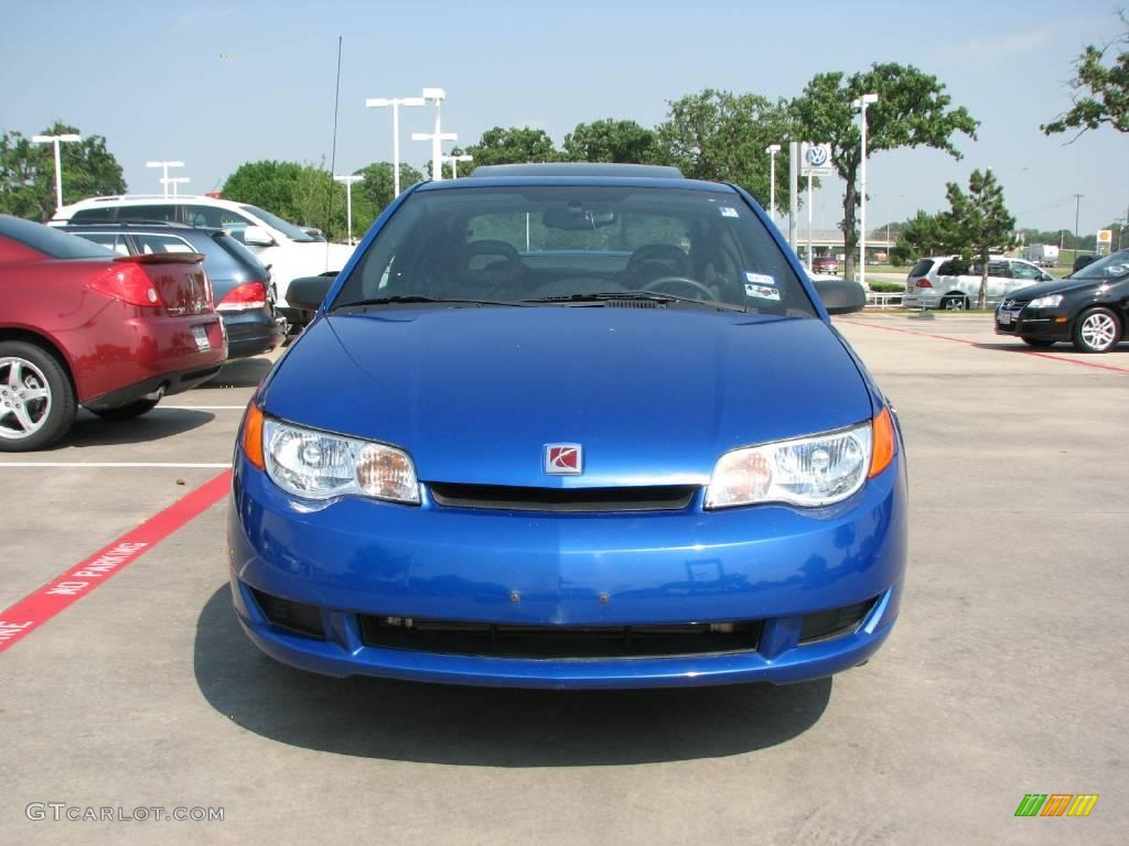 2003 ION 2 Quad Coupe - Bright Blue / Gray photo #8