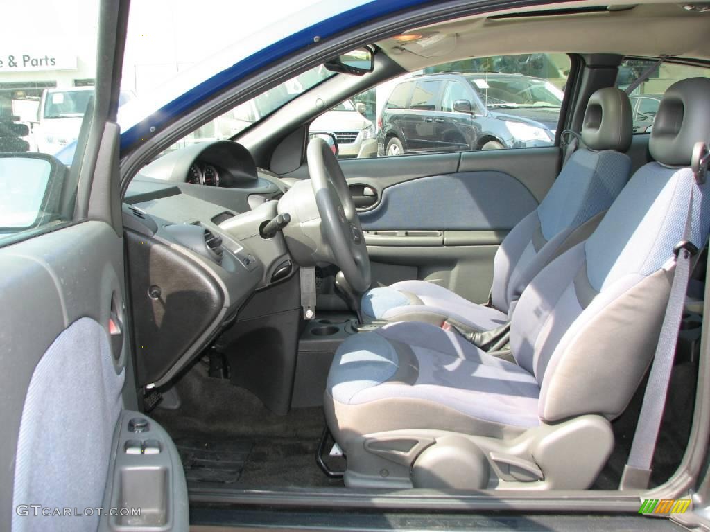 2003 ION 2 Quad Coupe - Bright Blue / Gray photo #9