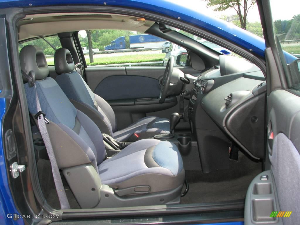 2003 ION 2 Quad Coupe - Bright Blue / Gray photo #10
