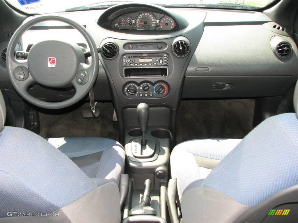 2003 ION 2 Quad Coupe - Bright Blue / Gray photo #13