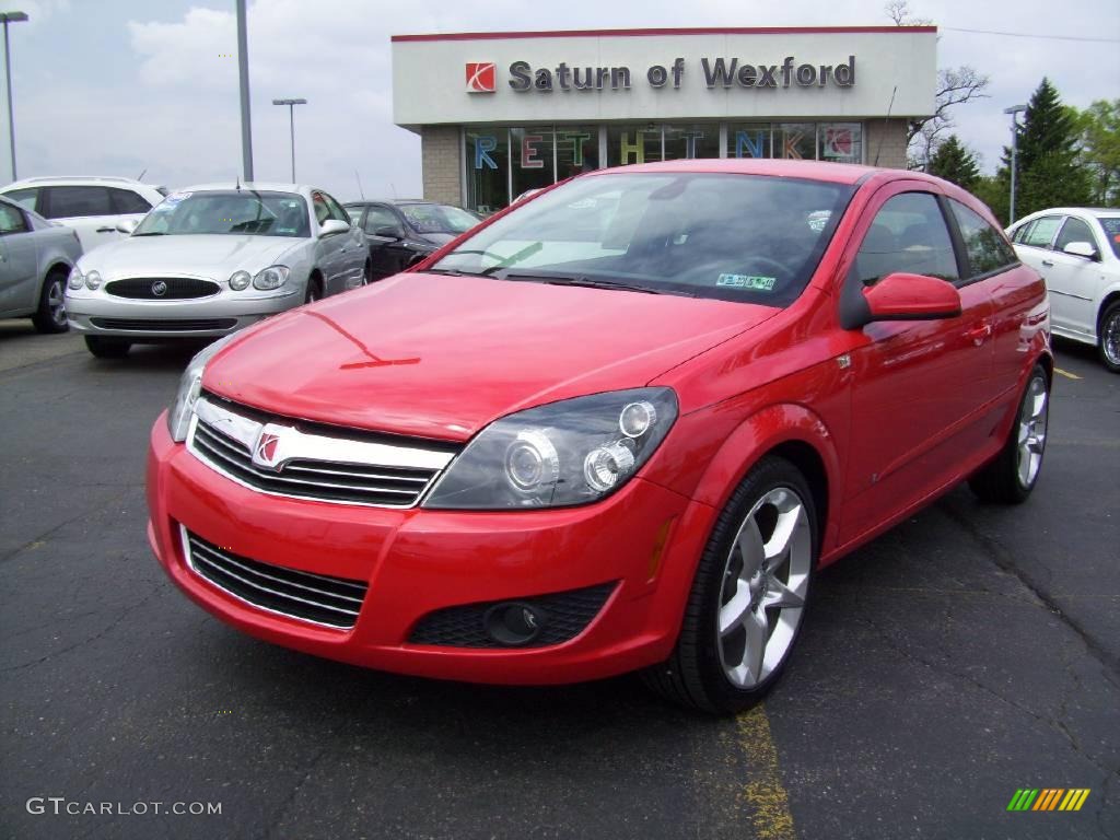 2008 Astra XR Coupe - Salsa Red / Charcoal photo #1