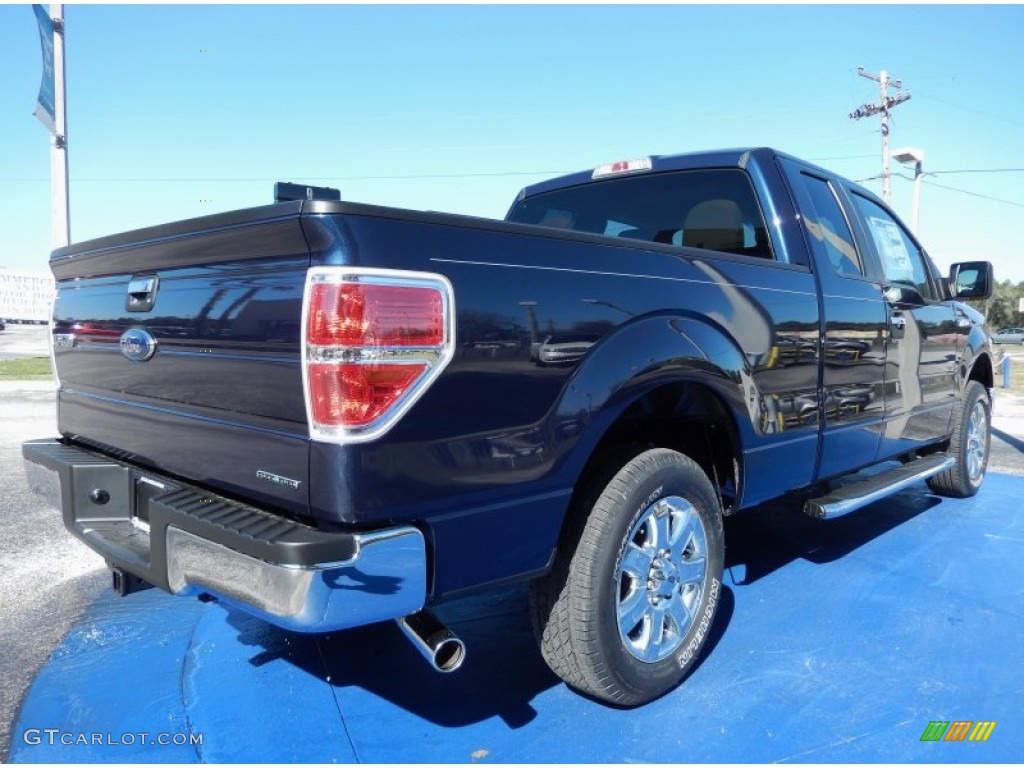 2014 F150 XLT SuperCab - Blue Jeans / Pale Adobe photo #3