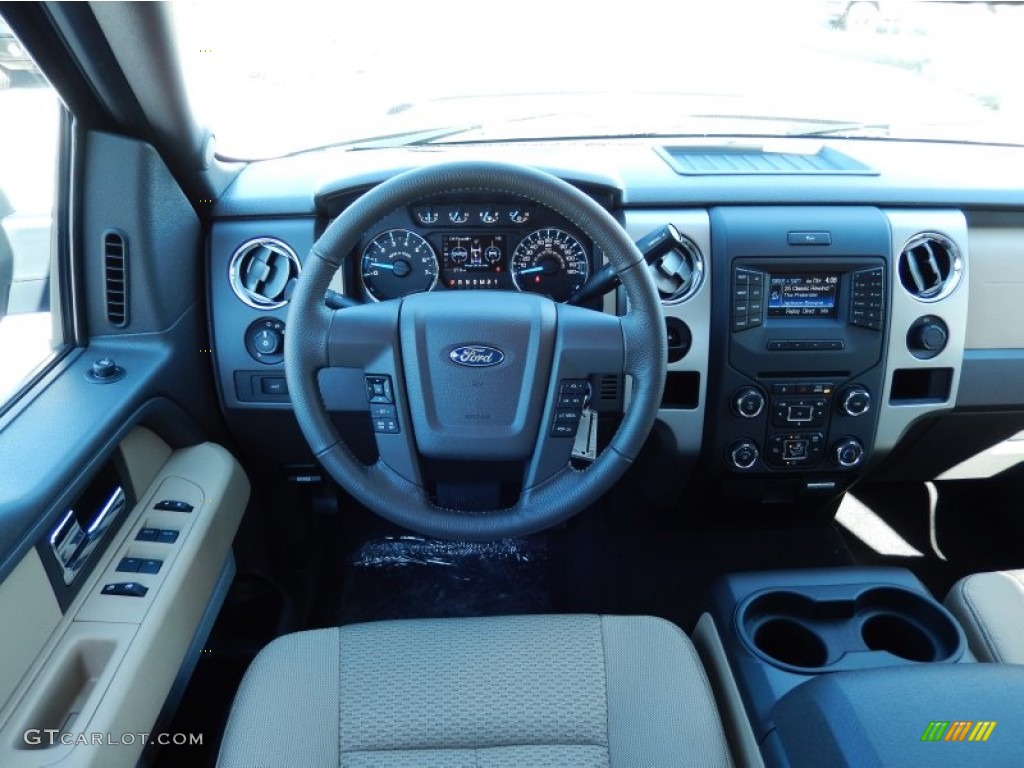 2014 F150 XLT SuperCab - Blue Jeans / Pale Adobe photo #8