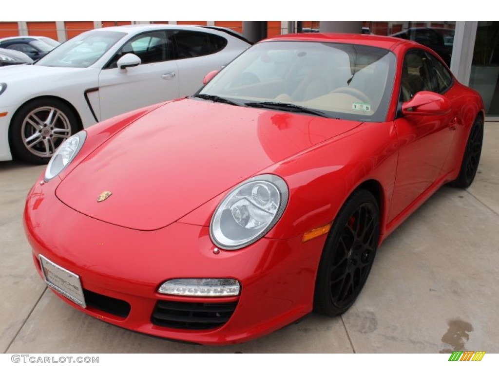 2011 911 Carrera S Coupe - Guards Red / Sand Beige photo #3