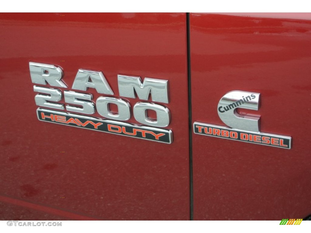 2013 2500 Tradesman Crew Cab 4x4 - Deep Cherry Red Pearl / Black/Diesel Gray photo #23