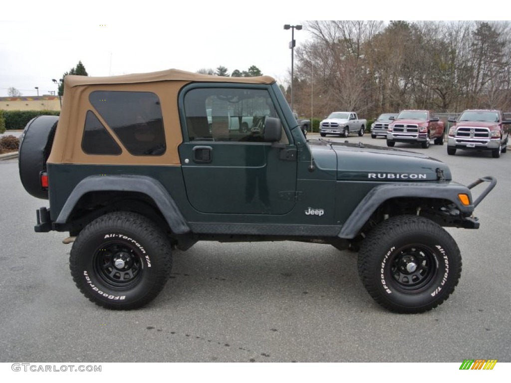 Deep Beryl Green Pearl 2006 Jeep Wrangler Rubicon 4x4 Exterior Photo #90502851
