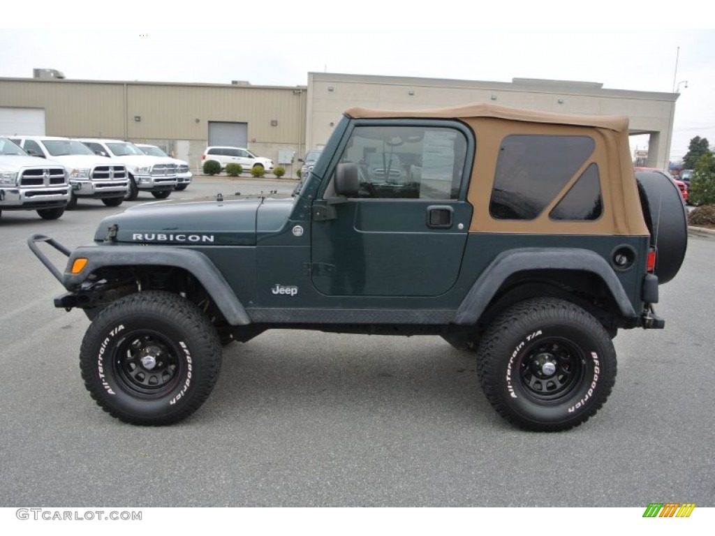 2006 Wrangler Rubicon 4x4 - Deep Beryl Green Pearl / Khaki photo #5