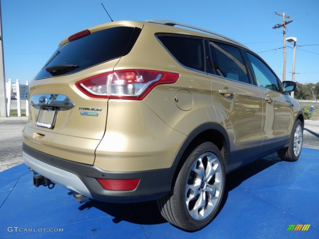 2014 Escape Titanium 2.0L EcoBoost - Karat Gold / Medium Light Stone photo #3