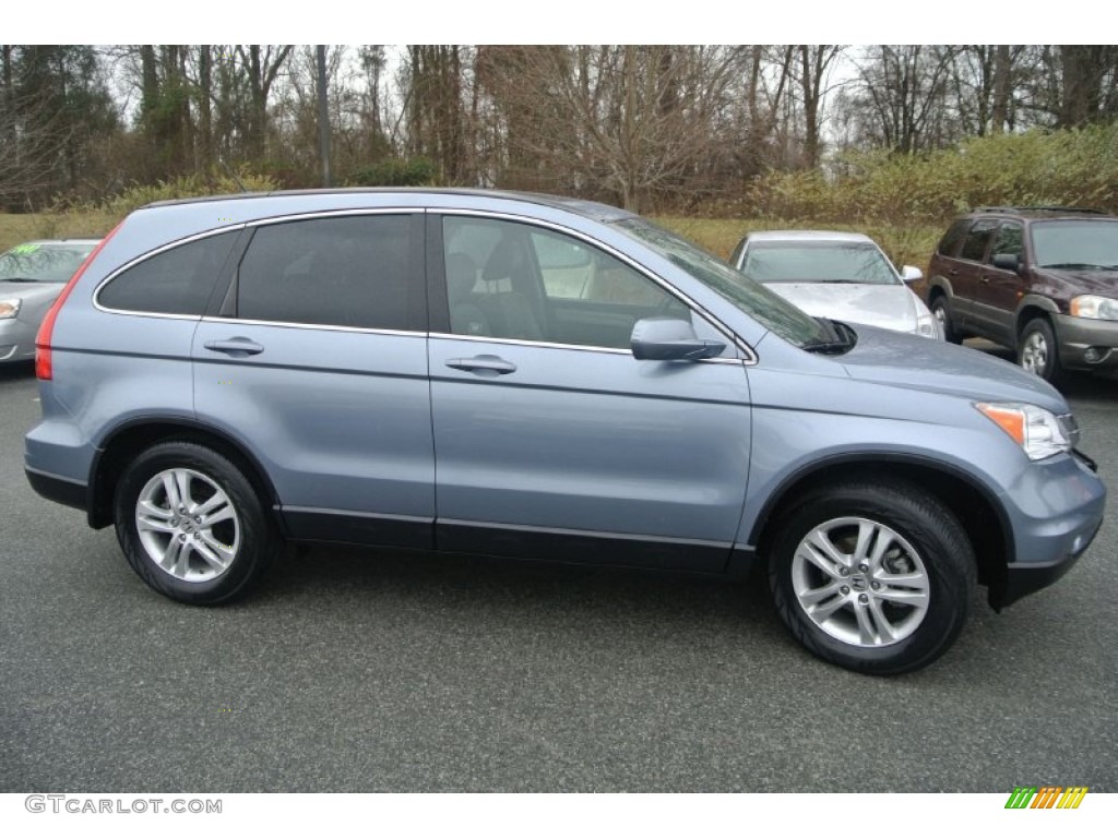 2011 CR-V EX-L 4WD - Glacier Blue Metallic / Gray photo #3