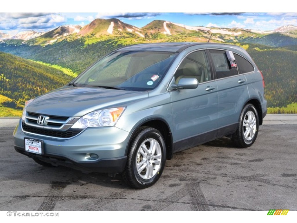 2011 CR-V EX-L 4WD - Opal Sage Metallic / Ivory photo #5