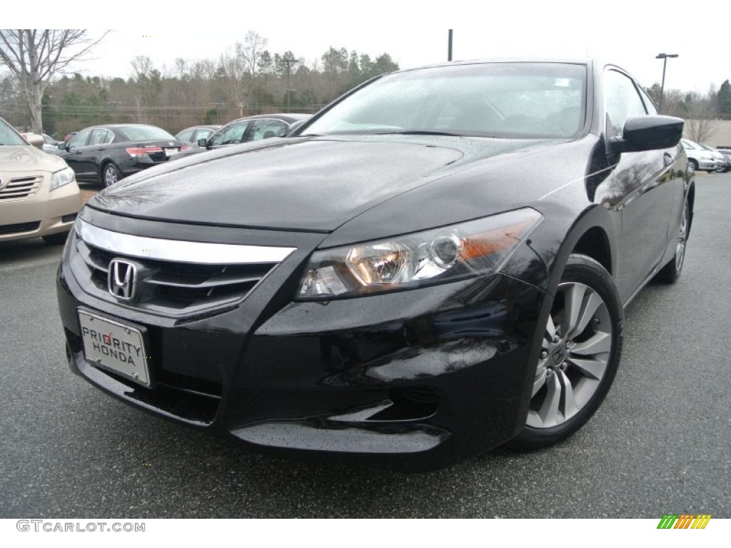 2011 Accord EX Coupe - Crystal Black Pearl / Black photo #1