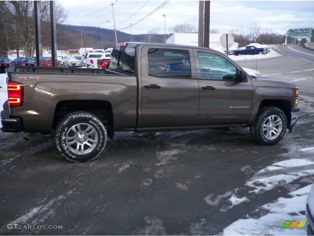 2014 Silverado 1500 LT Crew Cab 4x4 - Brownstone Metallic / Jet Black photo #2