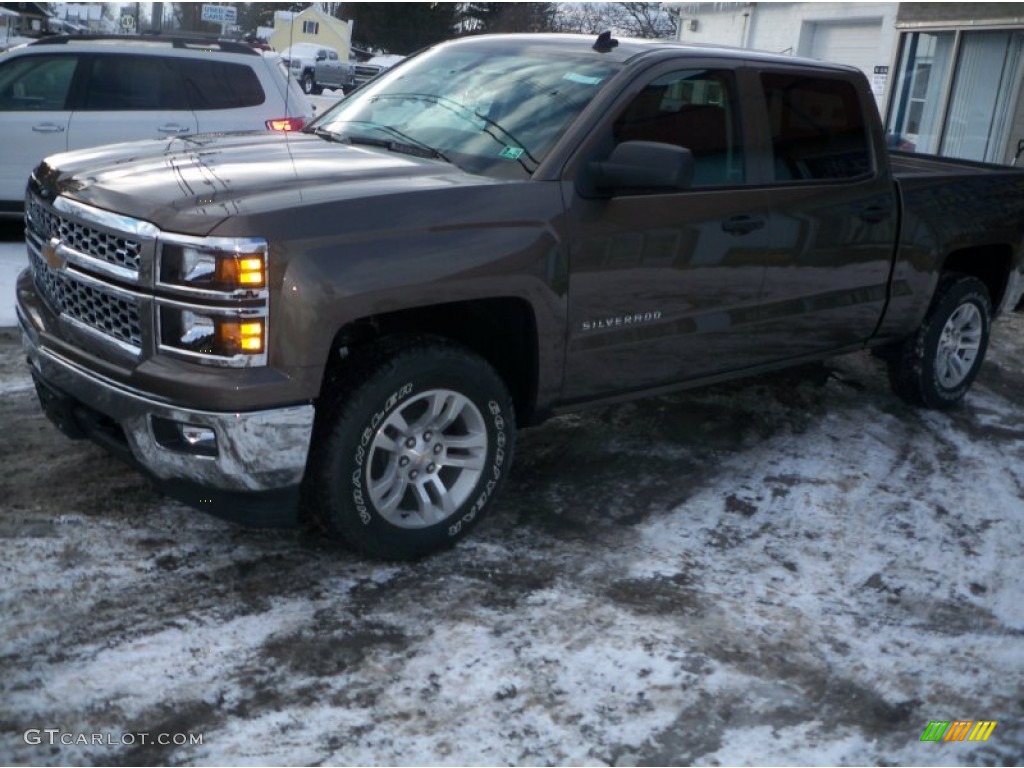 2014 Silverado 1500 LT Crew Cab 4x4 - Brownstone Metallic / Jet Black photo #7