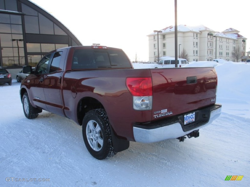 2009 Tundra SR5 Double Cab 4x4 - Salsa Red Pearl / Black photo #3