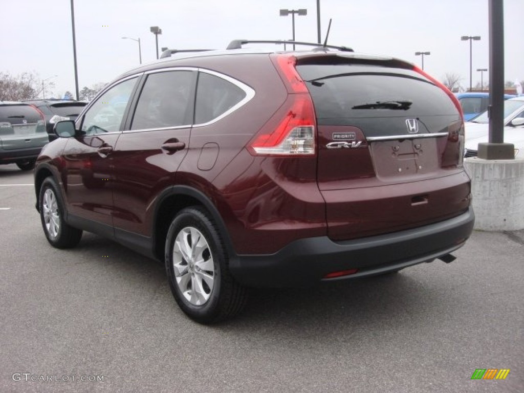 2013 CR-V EX-L - Basque Red Pearl II / Gray photo #4