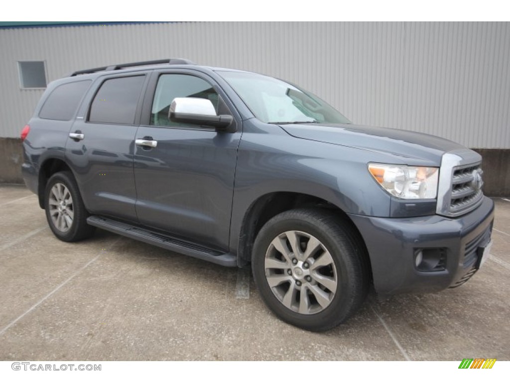 2010 Sequoia Limited 4WD - Slate Gray Metallic / Graphite photo #2