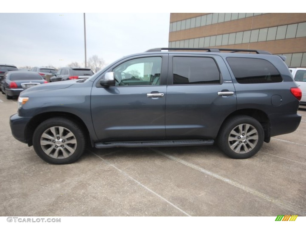 2010 Sequoia Limited 4WD - Slate Gray Metallic / Graphite photo #3
