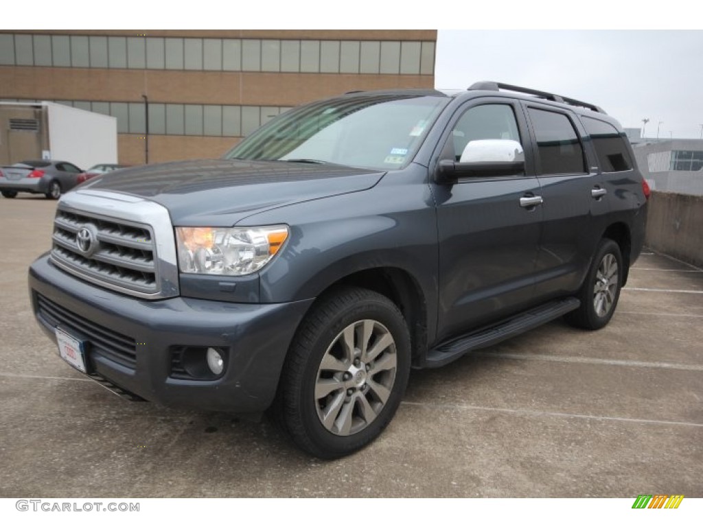 2010 Sequoia Limited 4WD - Slate Gray Metallic / Graphite photo #10