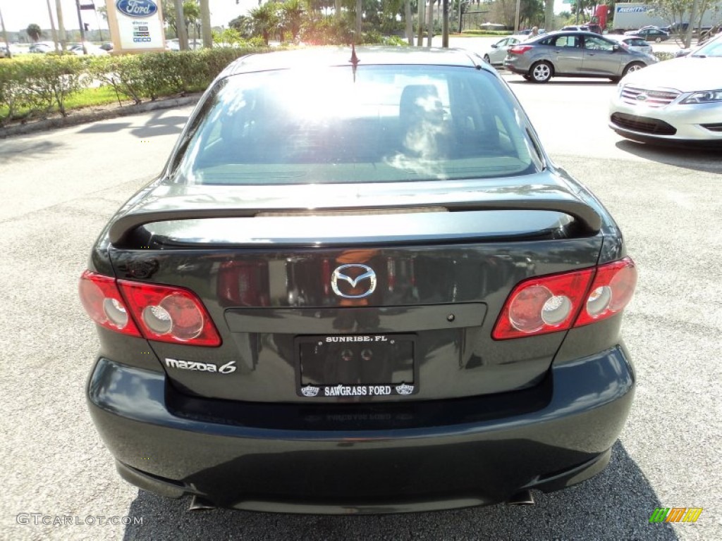 2004 MAZDA6 s Sedan - Steel Gray Metallic / Black photo #7