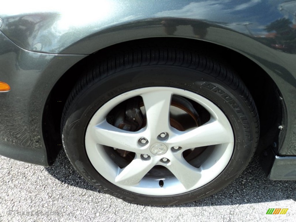 2004 MAZDA6 s Sedan - Steel Gray Metallic / Black photo #11