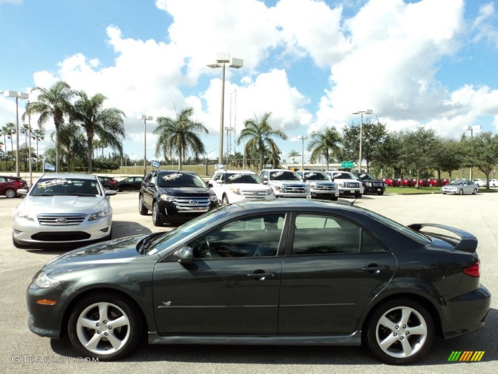 2004 MAZDA6 s Sedan - Steel Gray Metallic / Black photo #12