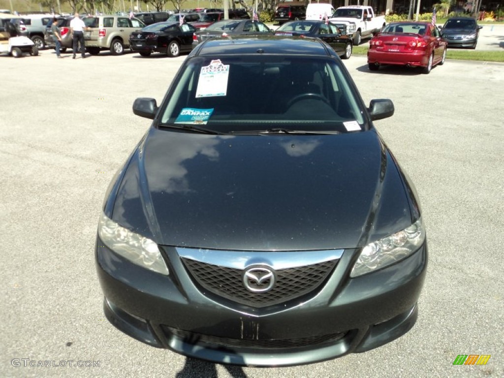 2004 MAZDA6 s Sedan - Steel Gray Metallic / Black photo #16