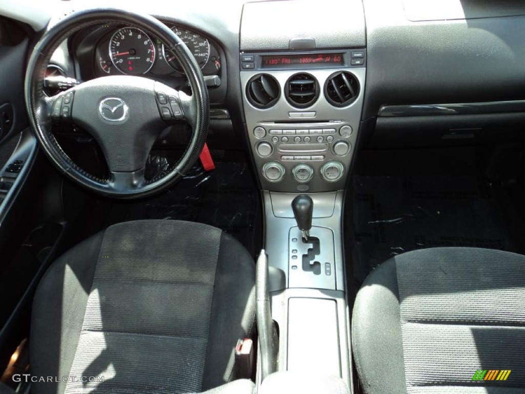 2004 MAZDA6 s Sedan - Steel Gray Metallic / Black photo #24