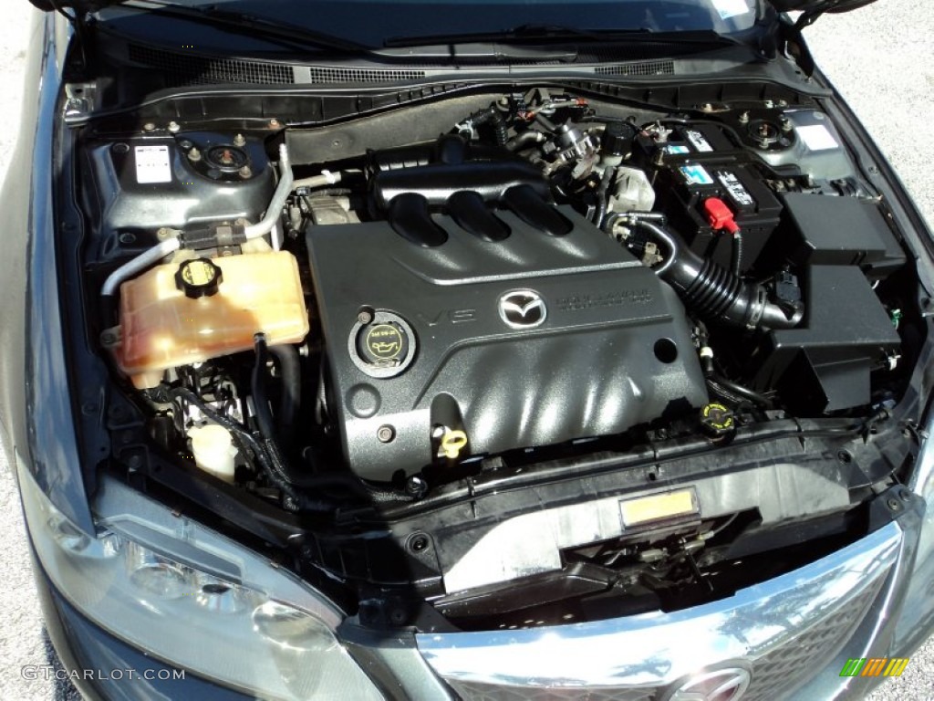 2004 MAZDA6 s Sedan - Steel Gray Metallic / Black photo #30