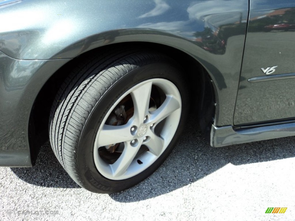 2004 MAZDA6 s Sedan - Steel Gray Metallic / Black photo #31