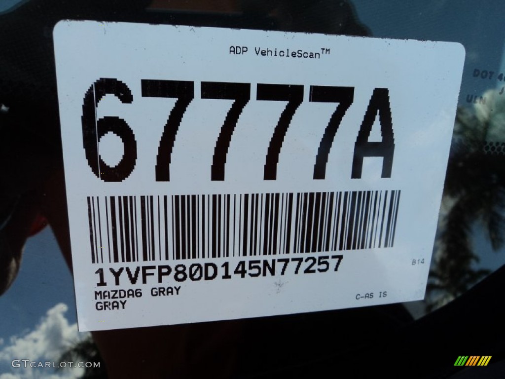 2004 MAZDA6 s Sedan - Steel Gray Metallic / Black photo #34