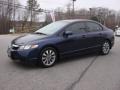 2009 Royal Blue Pearl Honda Civic EX Sedan  photo #2