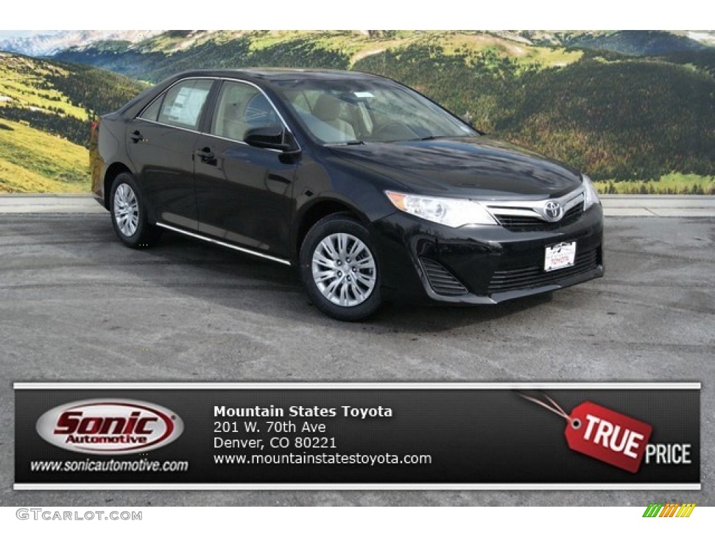 2014 Camry LE - Attitude Black Metallic / Ivory photo #1