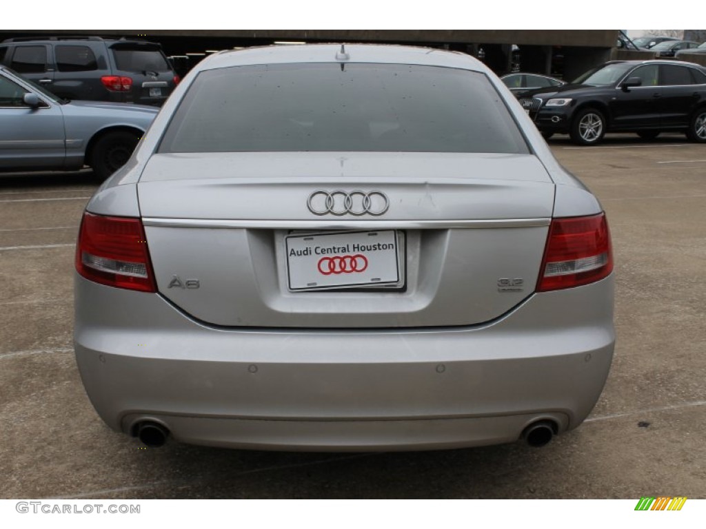 2008 A6 3.2 quattro Sedan - Light Silver Metallic / Black photo #8