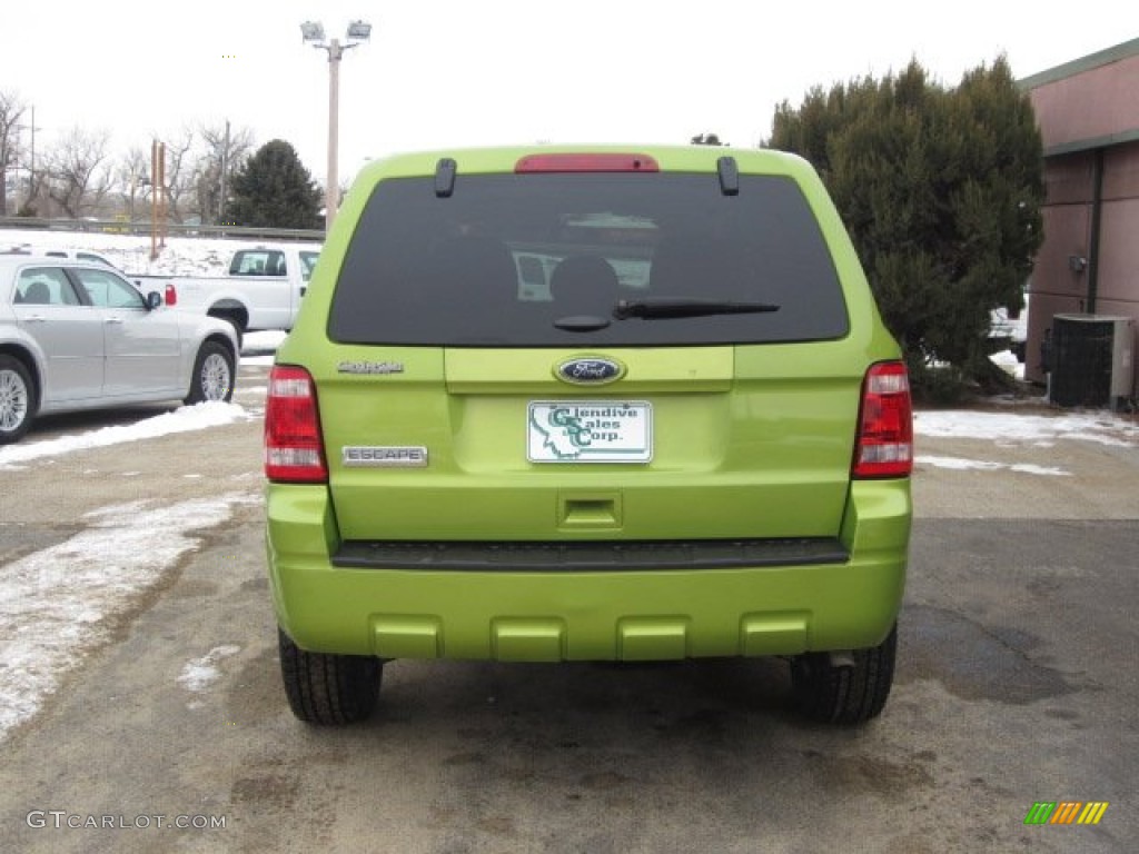 2012 Escape XLS 4WD - Lime Squeeze Metallic / Stone photo #17