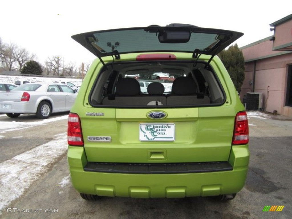 2012 Escape XLS 4WD - Lime Squeeze Metallic / Stone photo #18