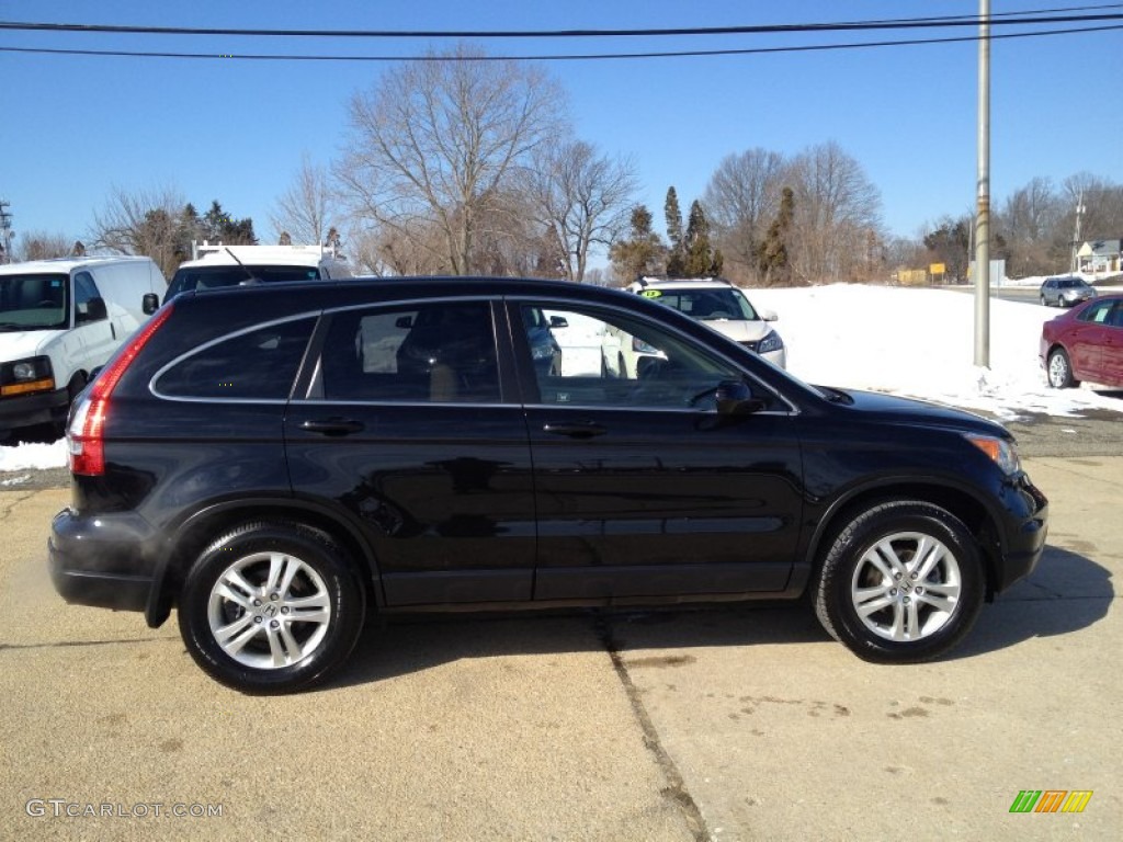 2011 CR-V EX-L 4WD - Crystal Black Pearl / Ivory photo #25