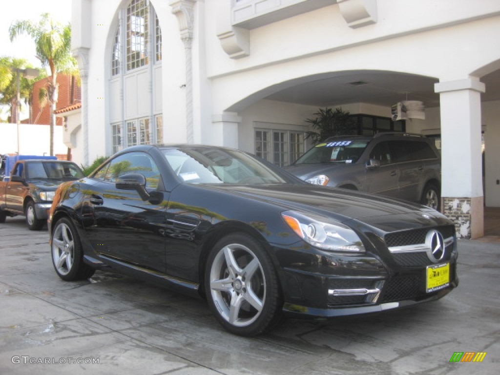 2014 SLK 250 Roadster - Black / Black photo #1