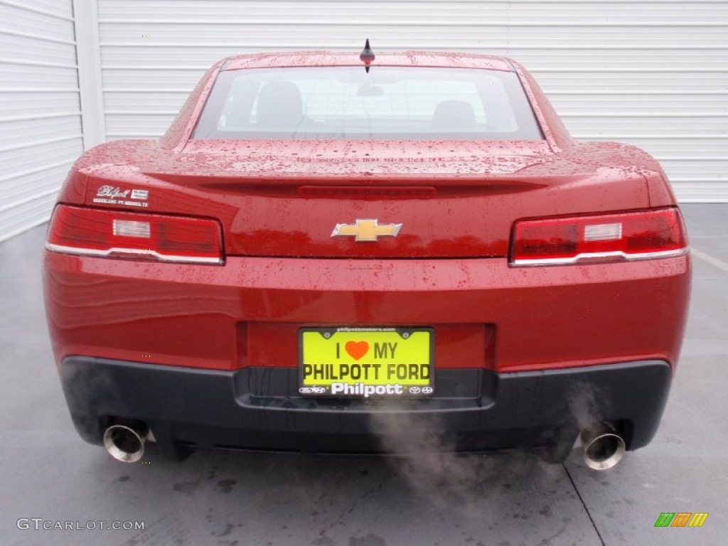 2014 Camaro LS Coupe - Crystal Red Tintcoat / Gray photo #4