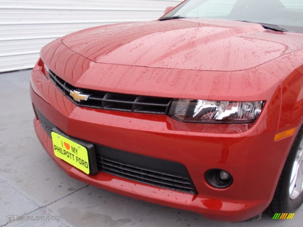 2014 Camaro LS Coupe - Crystal Red Tintcoat / Gray photo #9