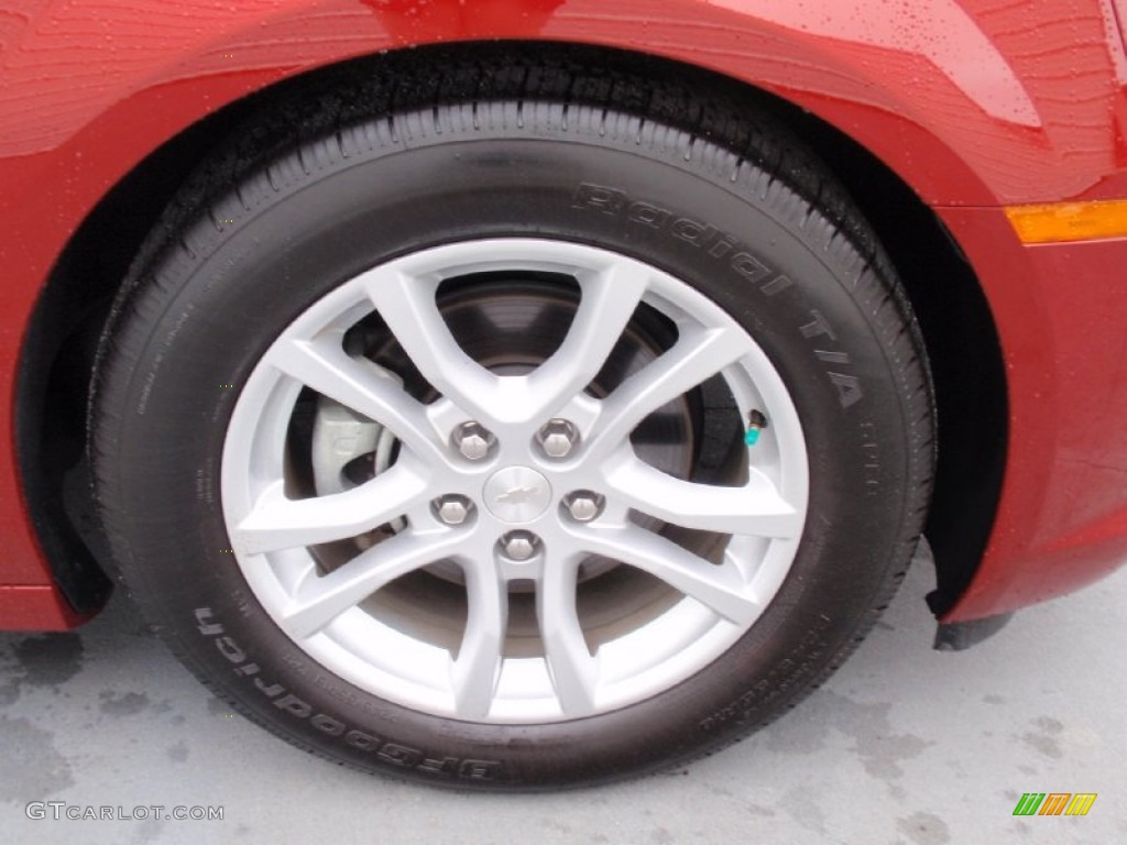 2014 Camaro LS Coupe - Crystal Red Tintcoat / Gray photo #13